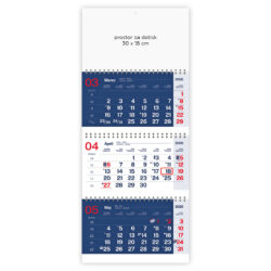 Tridelni poslovni koledar 2026