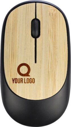 Brezžična miška z bambusovimi detajli Eile