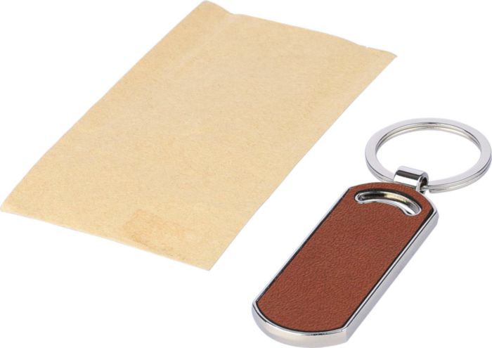 1172419-3 Obesek za ključe iz recikliranega usnja