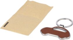 Obesek za ključe iz recikliranega usnja - avto