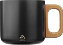 Dvoslojna skodelica z lesenim ročajem Dwight