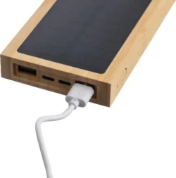 Bambusov powerbank s brezžičnim polnjenjem – 10.000 mAh