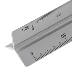 Profesionalno aluminijasto trirobno ravnilo (30 cm)